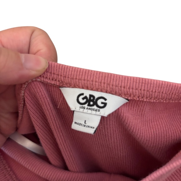 GBG Los Angeles Pink Hook & Eye Bodycon Mini Dress Women’s Large - Picture 2 of 12